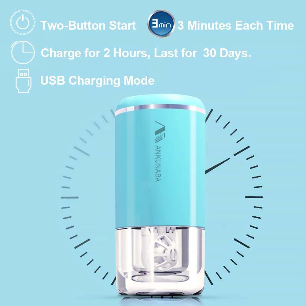 USB charging port on ANKUNABA blue cleaner