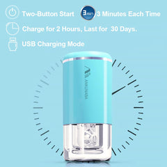USB charging port on ANKUNABA blue cleaner