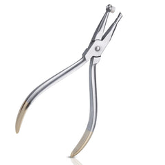 ANNWAH Dental Adhesive Removing Pliers - front view, stainless steel, polished finish