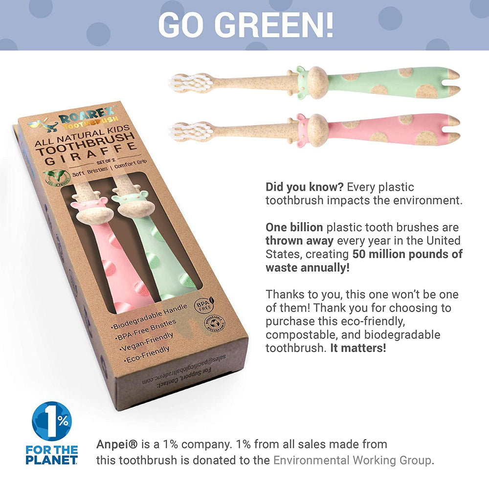 Toothbrush made from natural plant materials