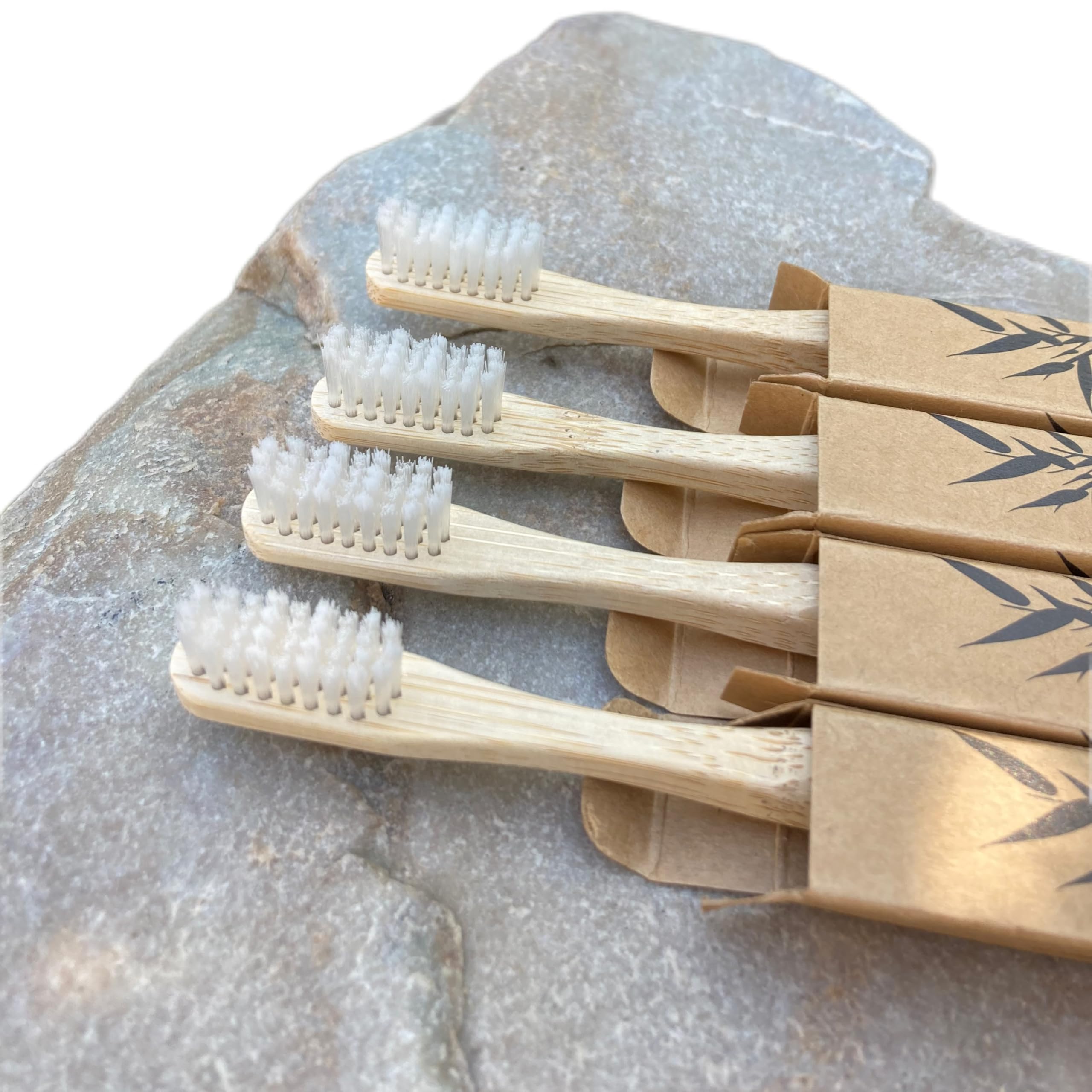 Answers by Nature natural bristle toothbrush 4-pack — front view
