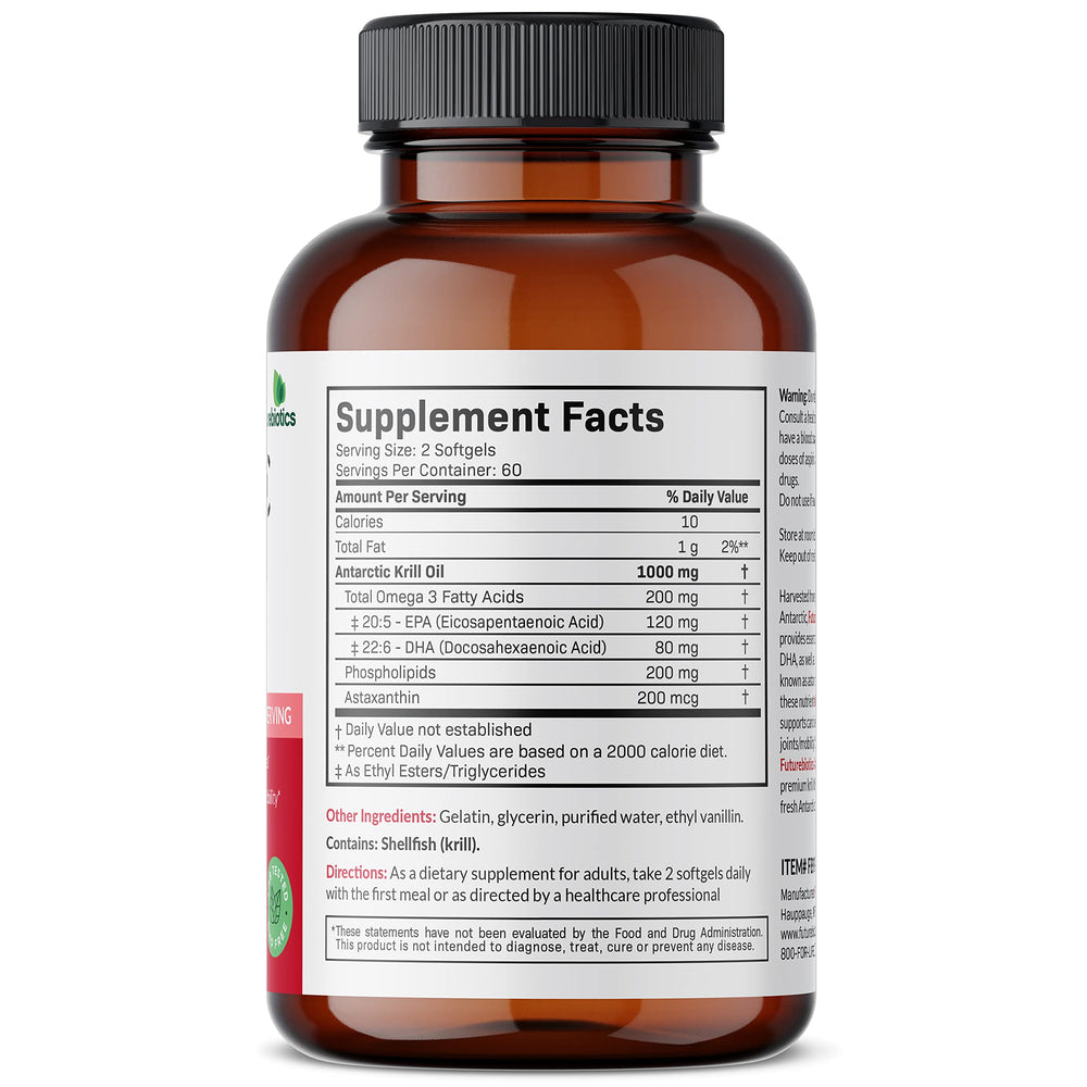 Back label detailing ingredients and certifications