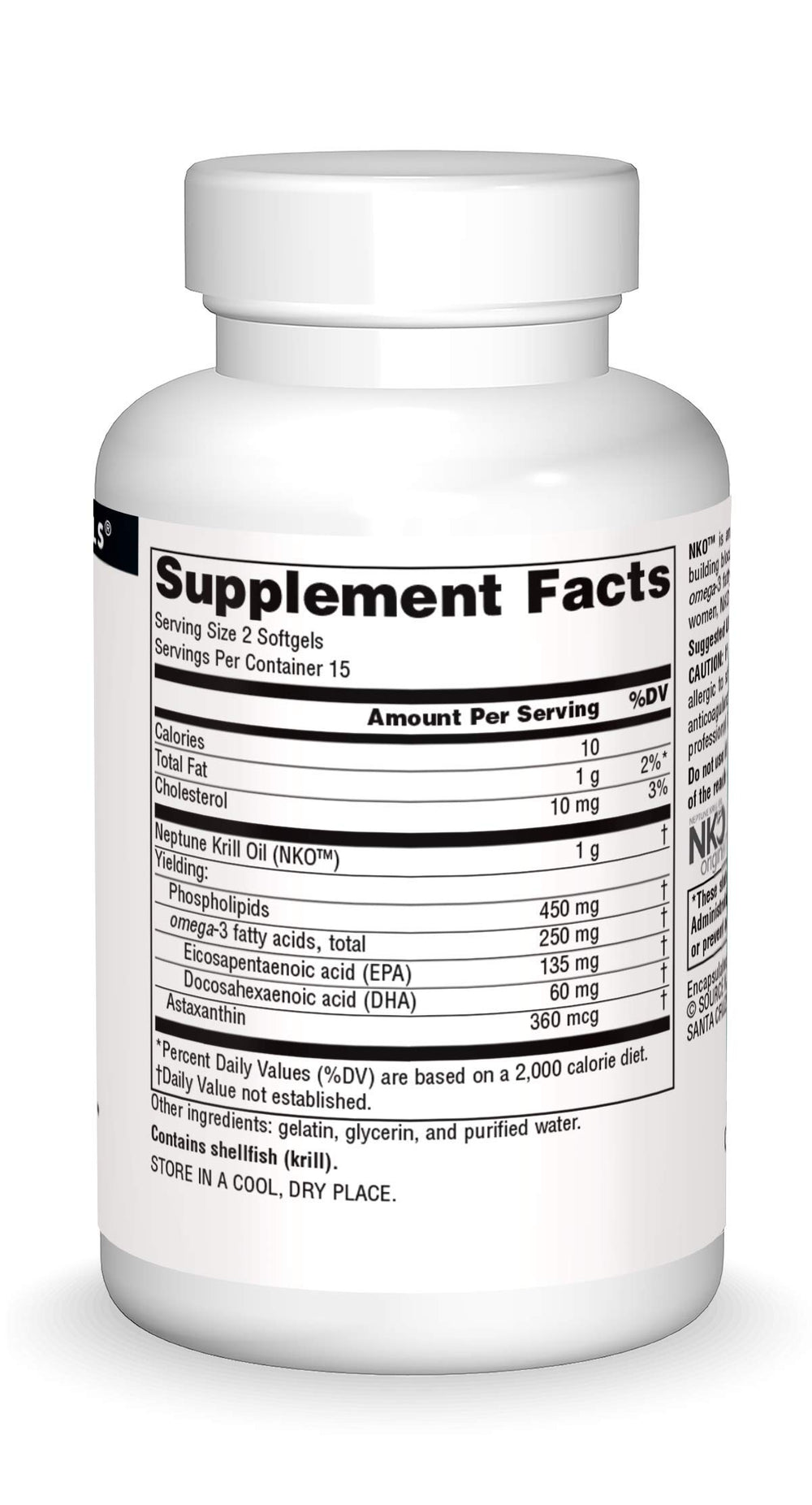 Graphic showing Antarctic krill oil with phospholipids and omega-3 fatty acids