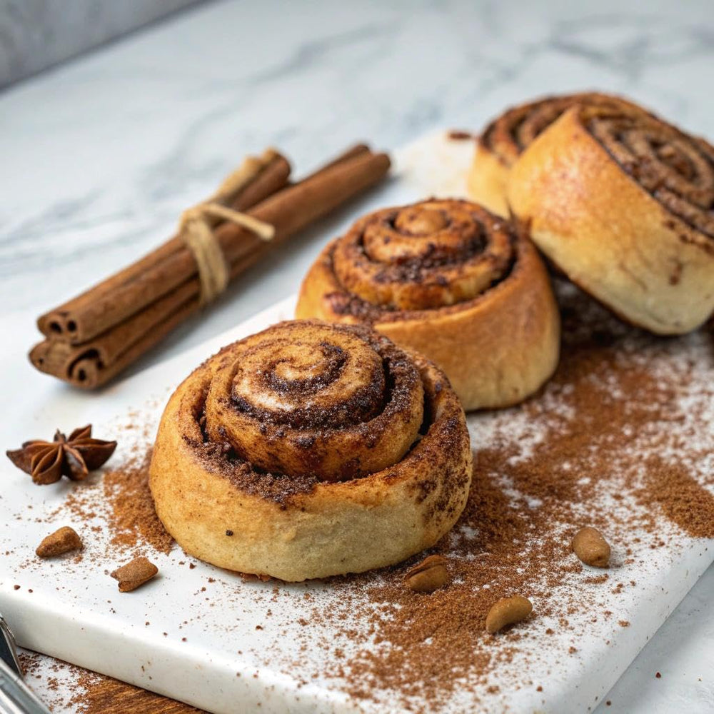 Anthony's Organic Ceylon Cinnamon Powder over baked goods for warmth.