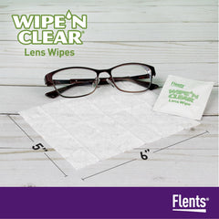 Biodegradable wipe material for eco-friendly lens care