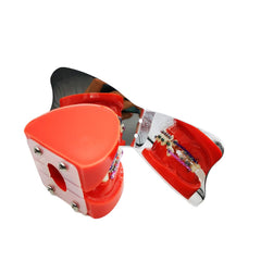Anti-scratch rhodium-plated stainless steel dental mirror pad