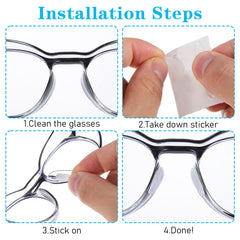 Anti-slip design fitting full-frame glasses