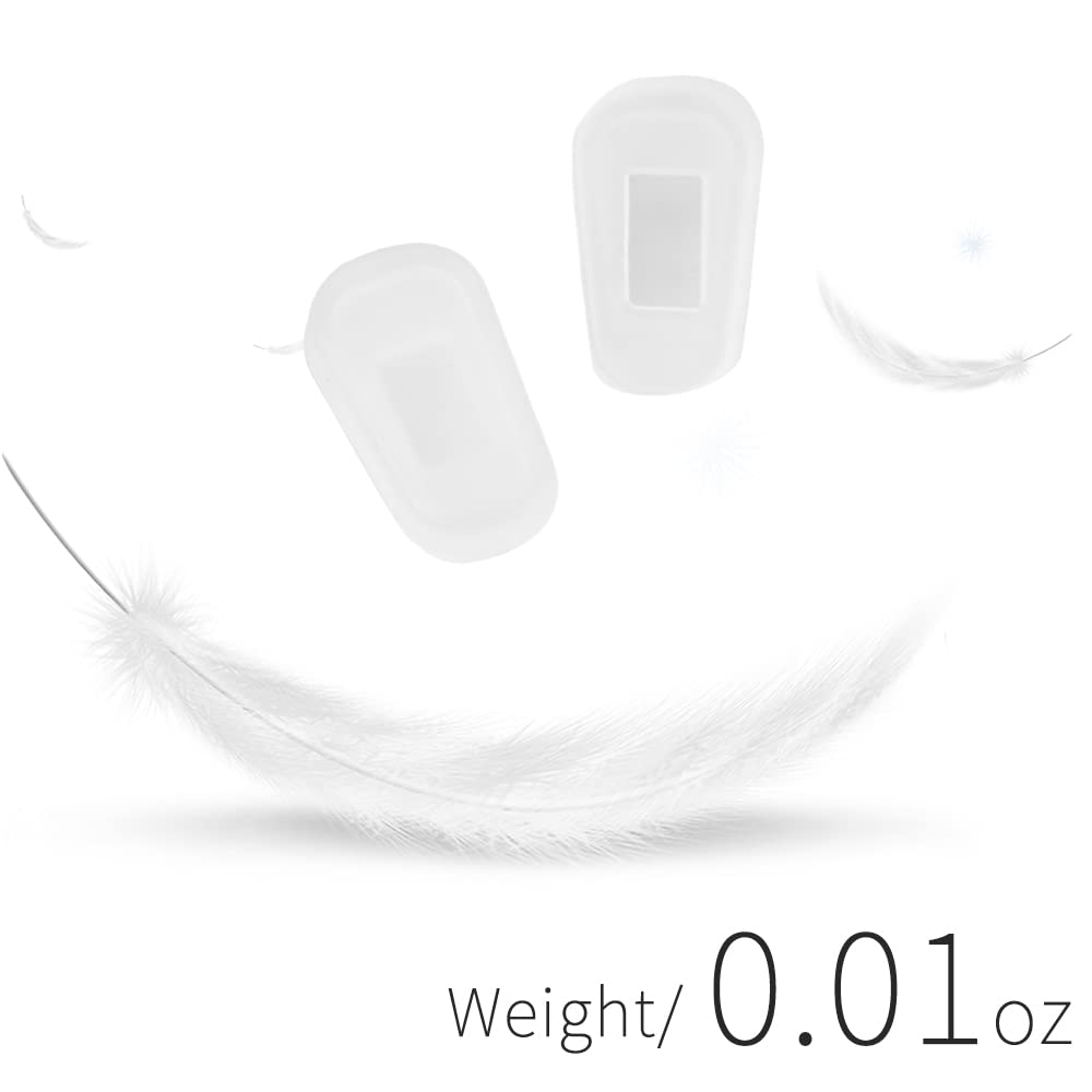 Anti-slip silicone nose pads prevent glasses from sliding