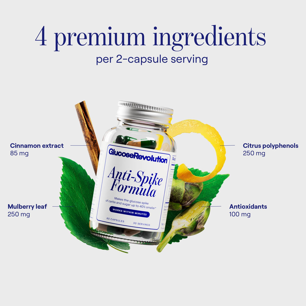 60 capsules bottle shown with measuring scoop