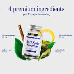 60 capsules bottle shown with measuring scoop