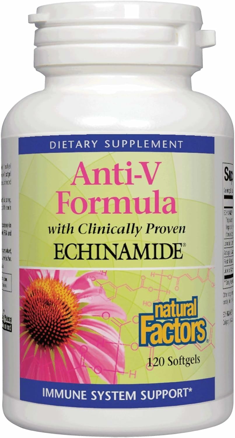 Natural Factors Anti-V Formula 120 softgels bottle front view