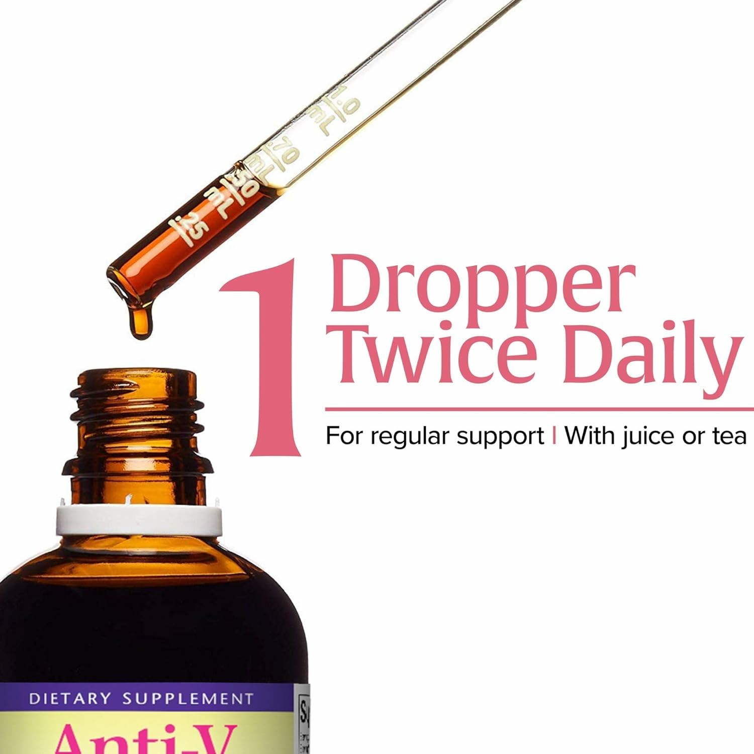 Licorice root included in Anti-V Liquid Formula