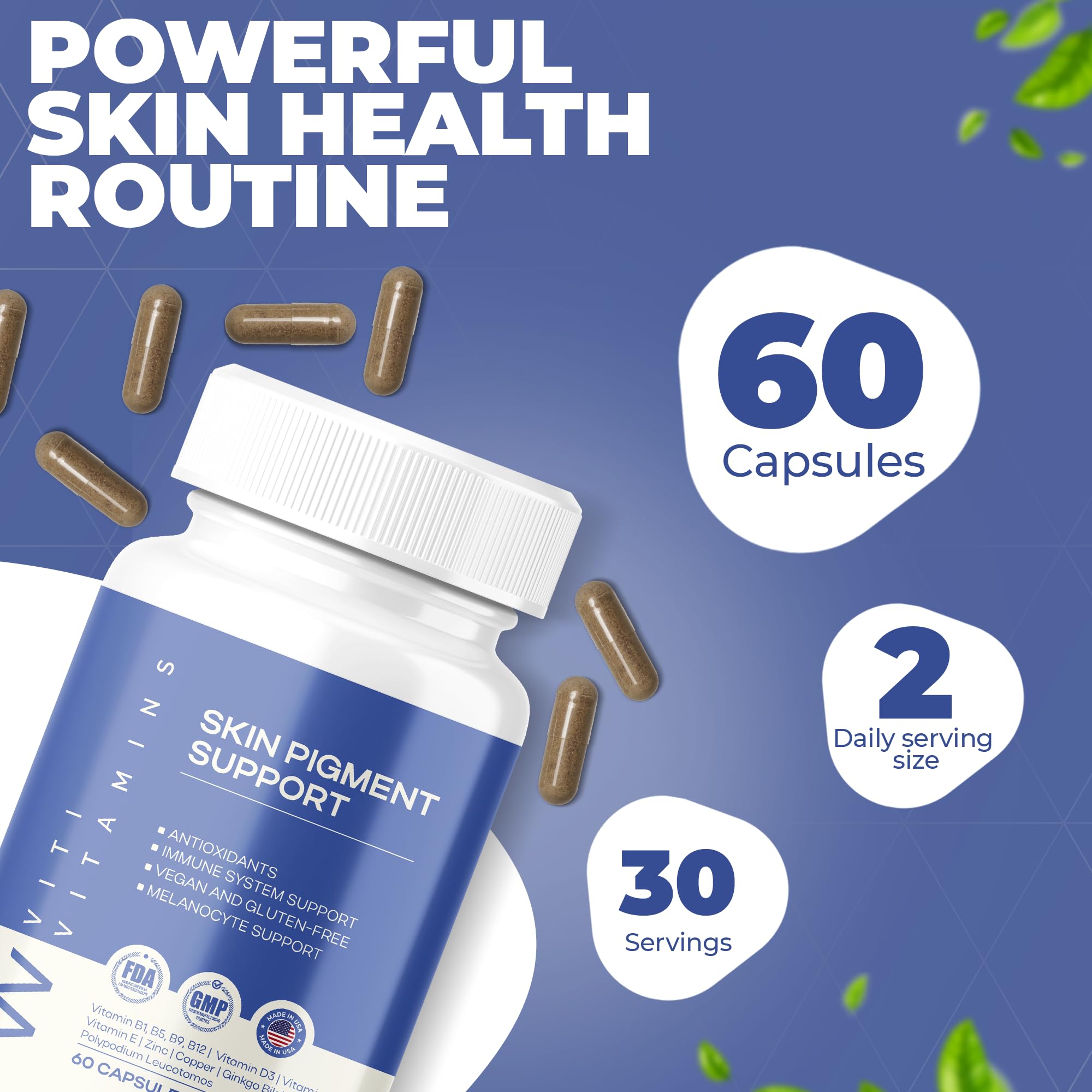 Antioxidant and immune-support vitamins visual