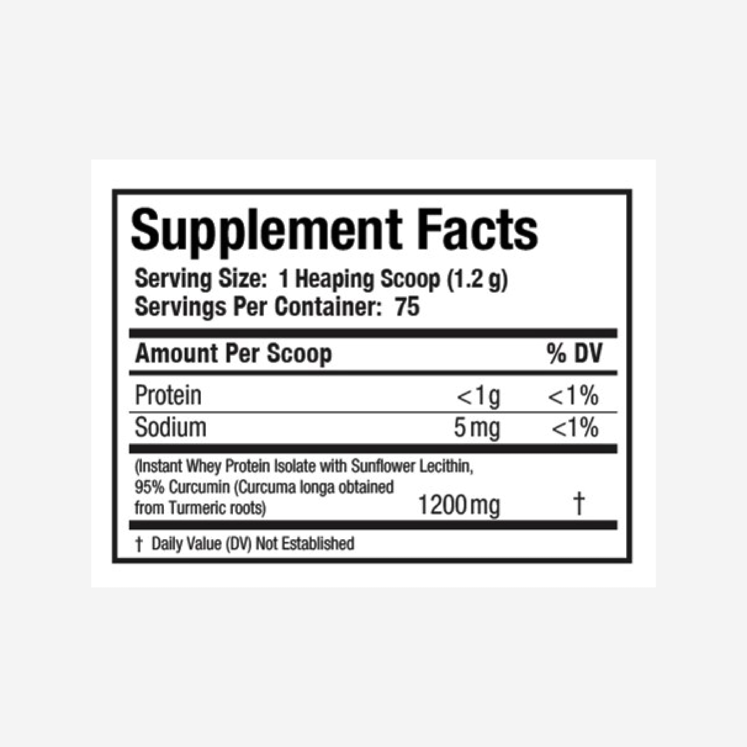 Antioxidant wellness support with curcumin and herbal blend
