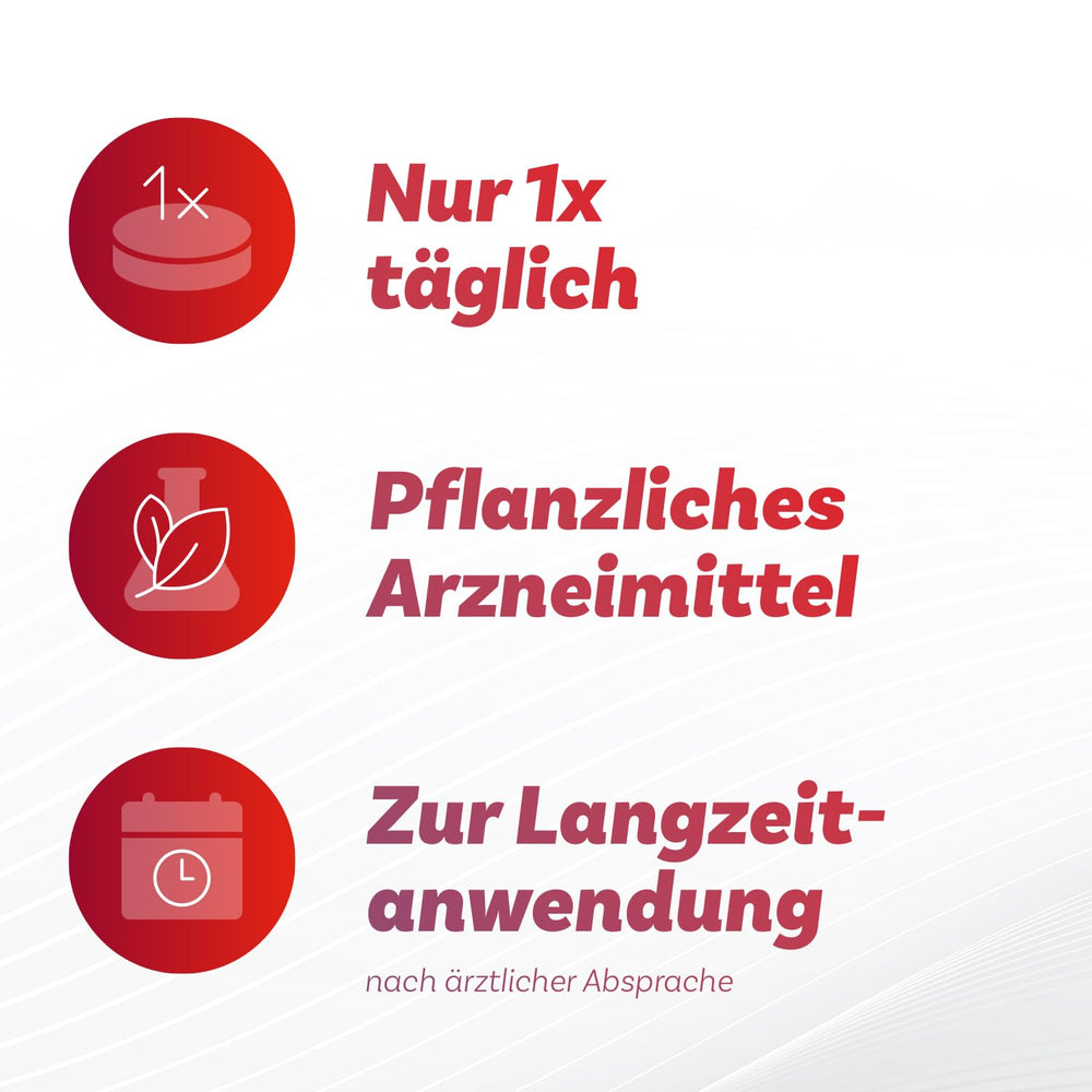 Line illustration showing dosage for Antistax Extra Strength 90 Tablets