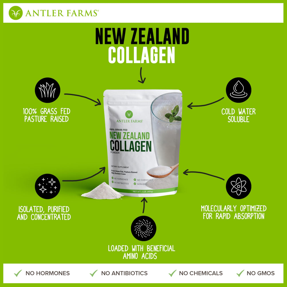 Hydrolyzed collagen peptides from Antler Farms