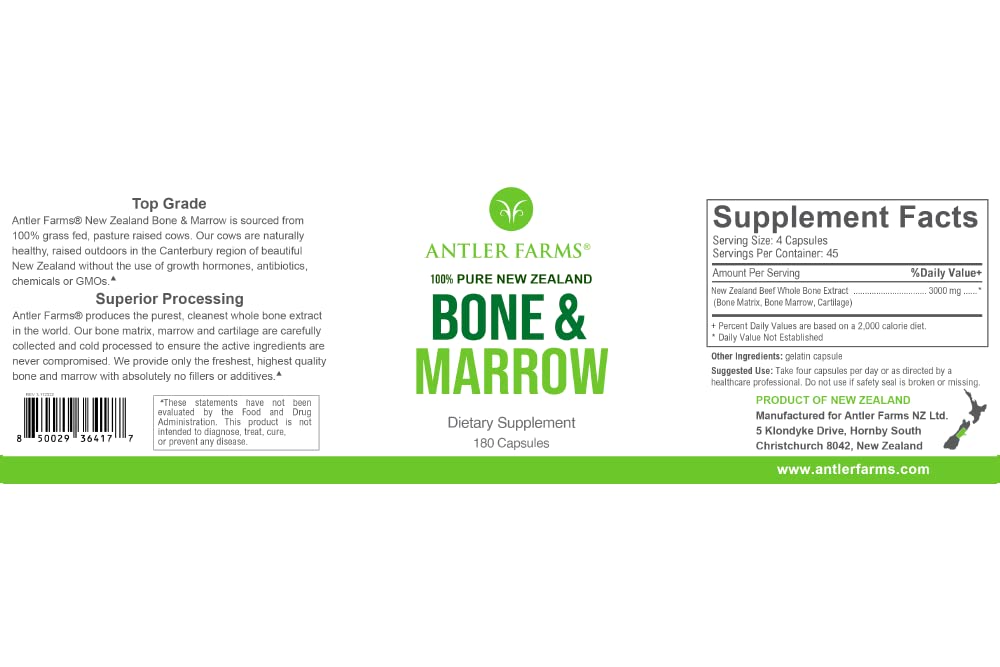 Antler Farms freeze-dried bone marrow capsules preserving nutrients and bioactivity.