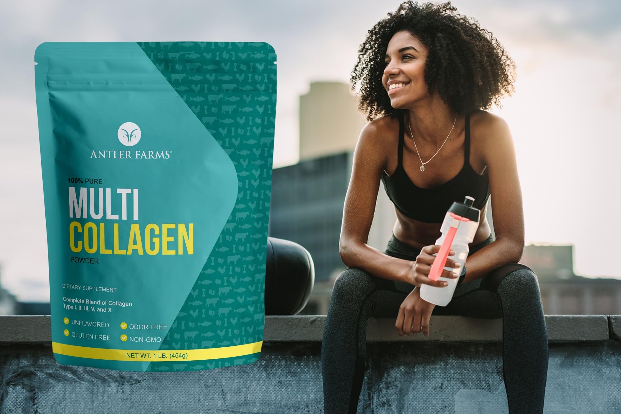 Unflavored hydrolyzed collagen peptides label