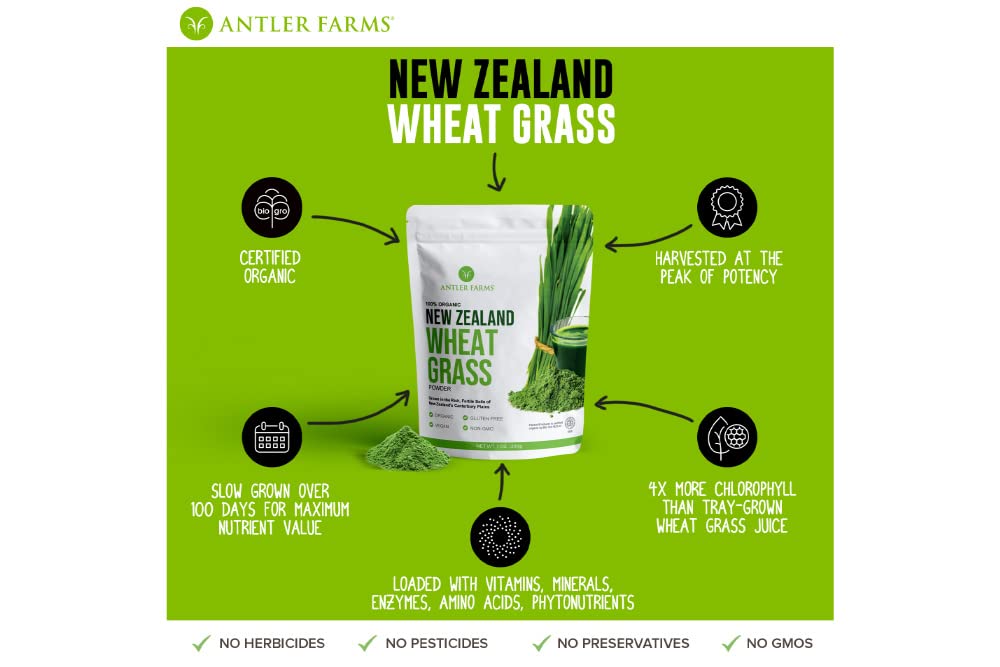 New Zealand origin Canterbury Plains branding for wheatgrass