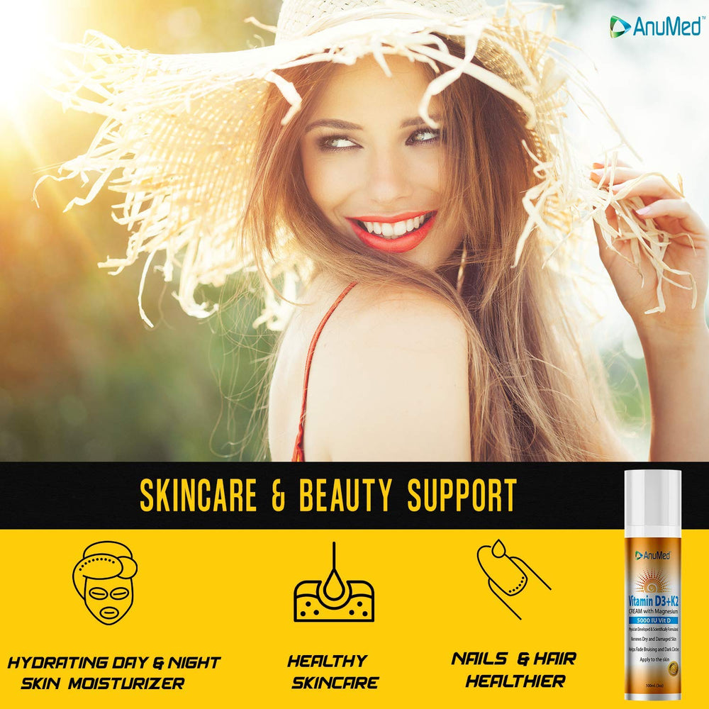 Cream texture spread on skin showing moisturizing effect