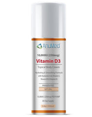 ANUMED Vitamin D3 Cream packaging and tube 3oz
