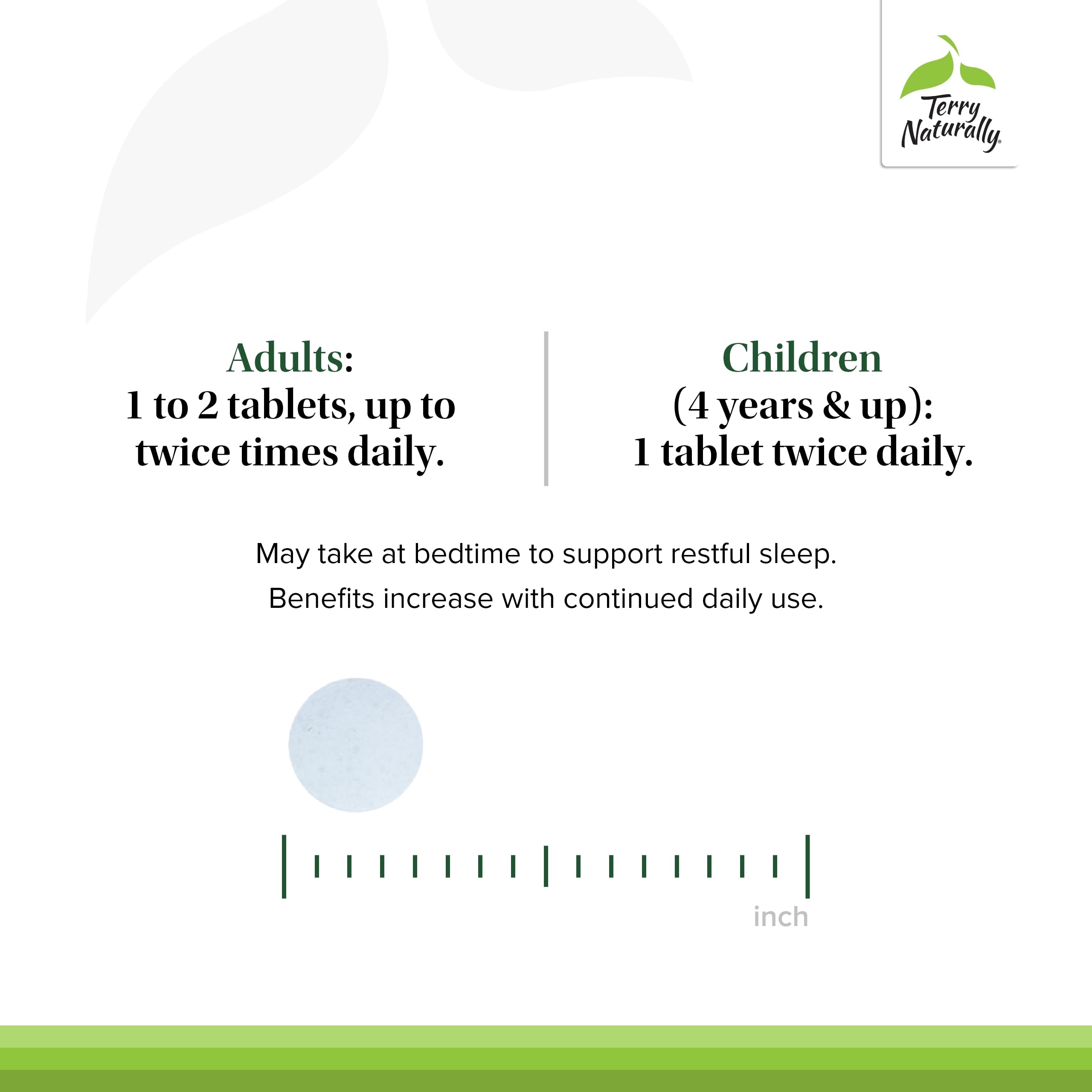 Calming support formula packaging and tablets