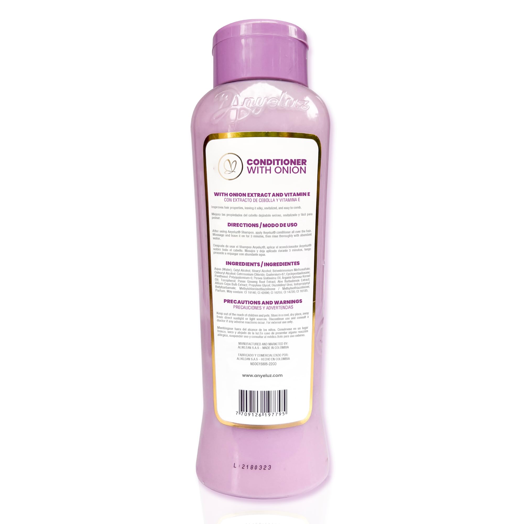 Bathroom shelf with ANYELUZ products displayed as a lifestyle shot