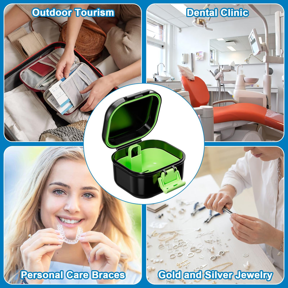 ANYLEY travel-ready denture case in use