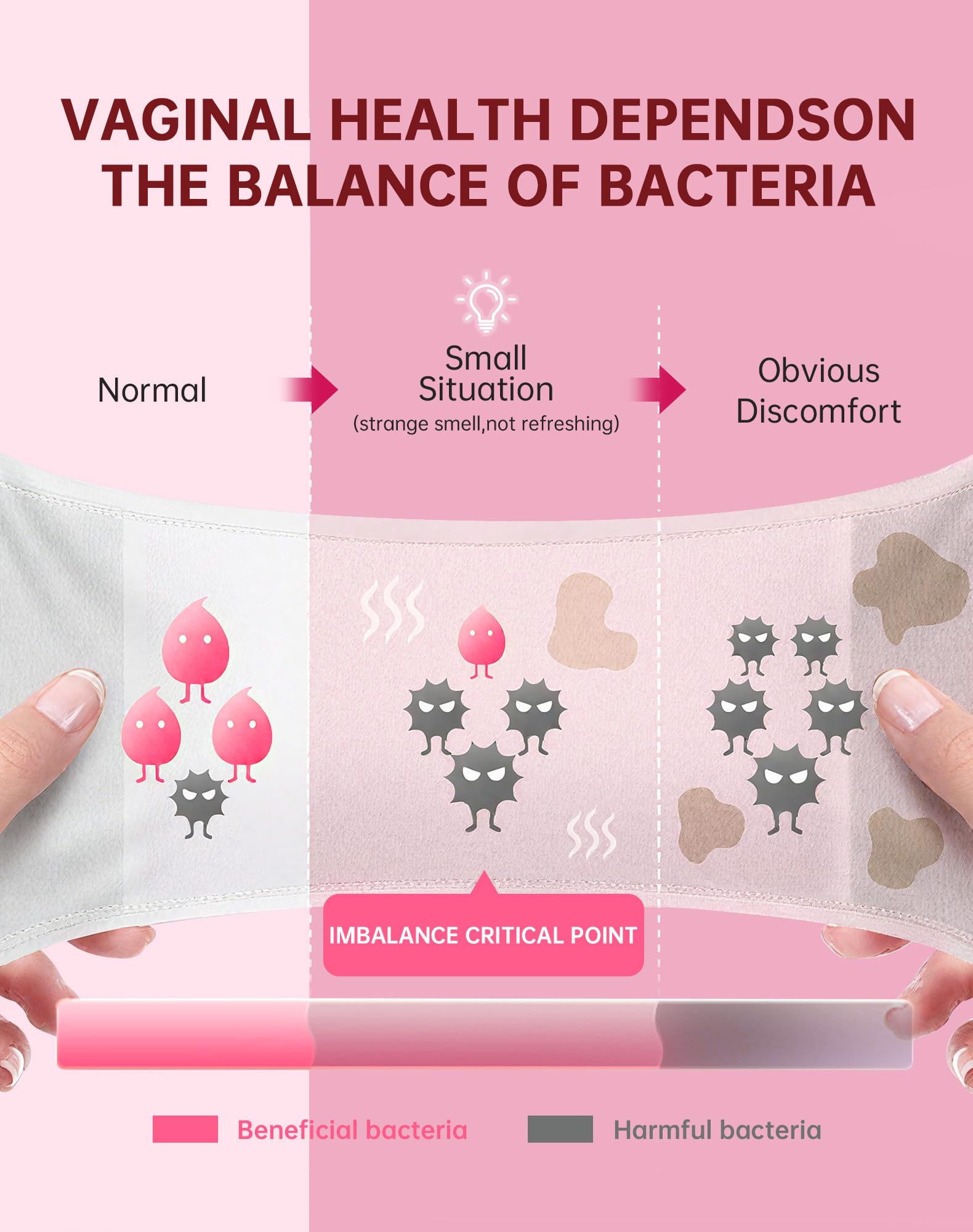 Front view of ANYTALK Vaginal Probiotics bottle with label