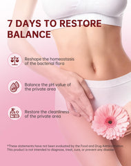 Concept image of balanced vaginal flora and freshness