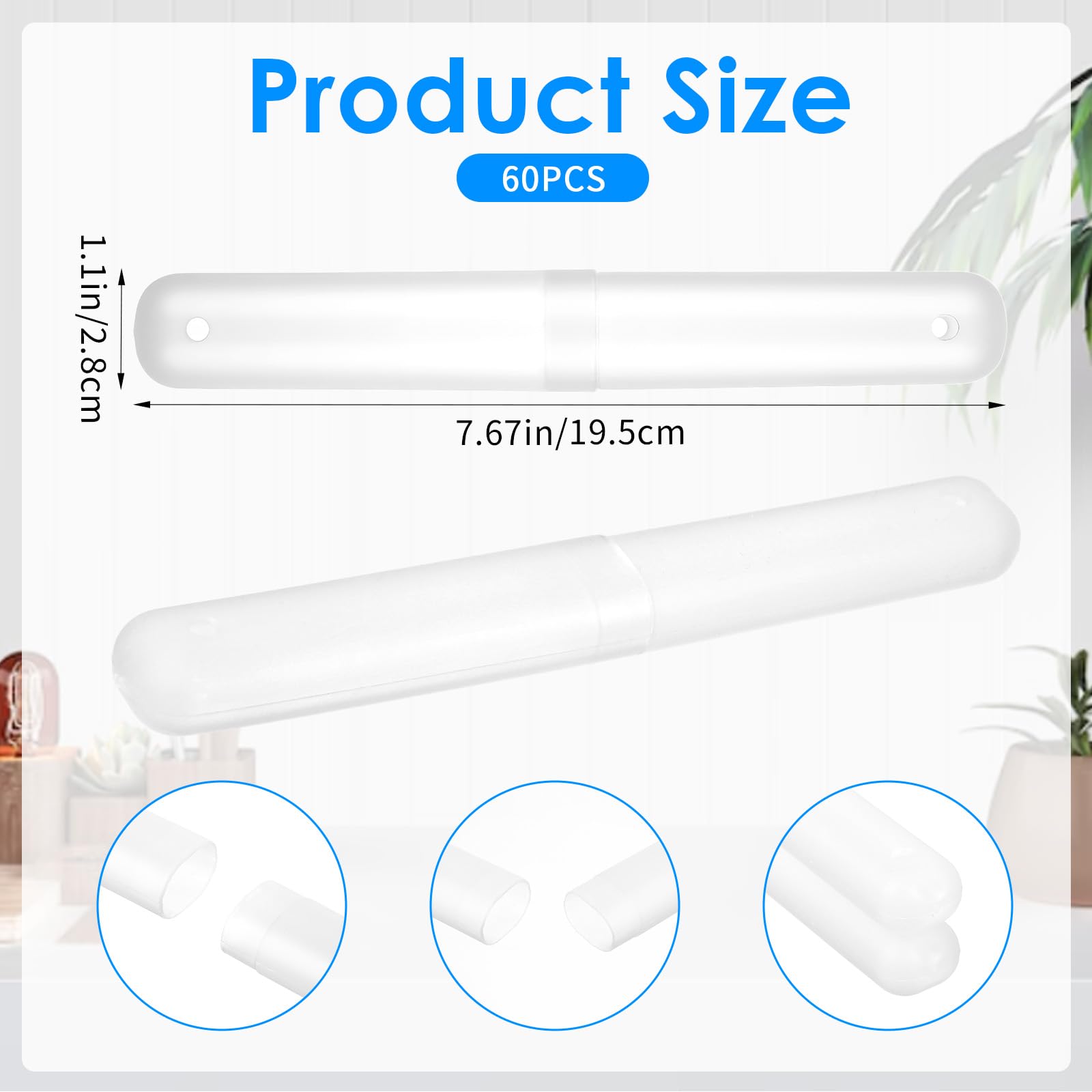 Ventilated design toothbrush holders promoting air circulation
