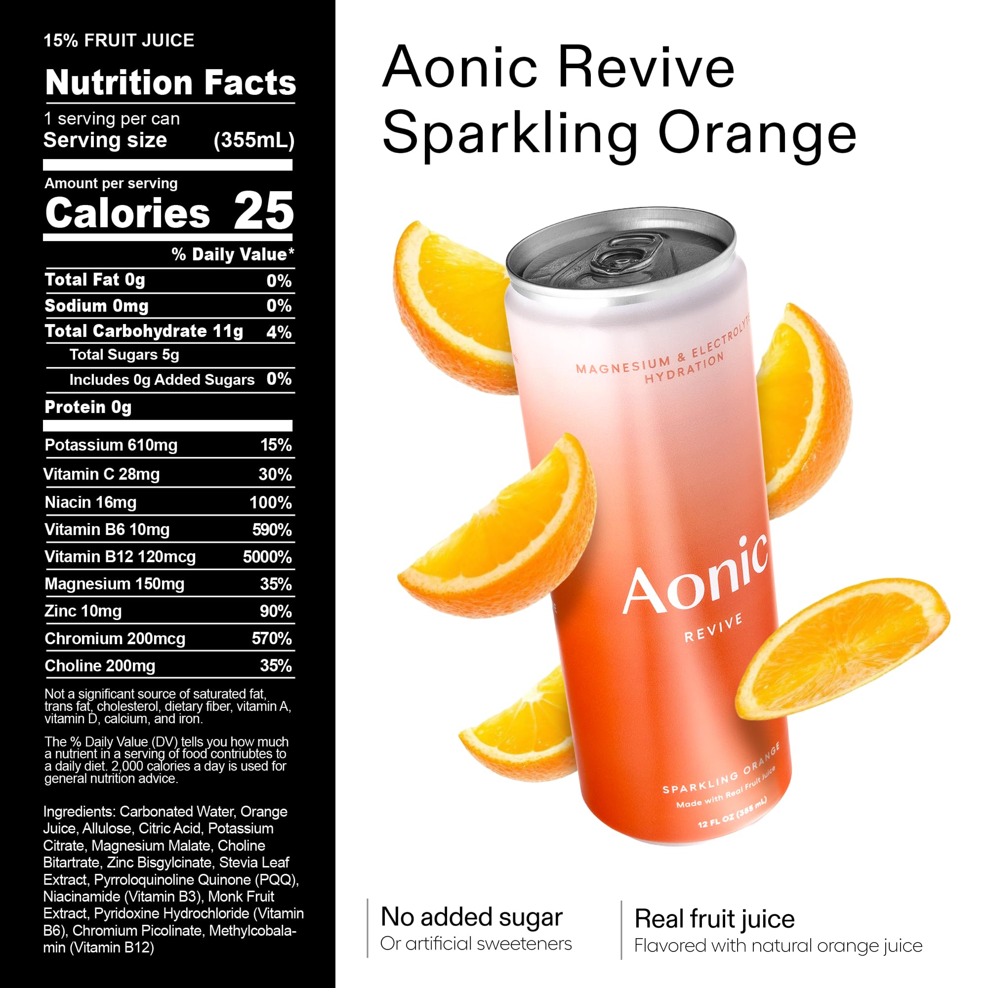 Aonic Revive variety-pack display showing convenient 12-pack for workouts and office days