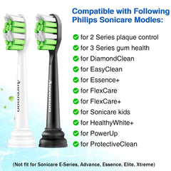 Fits Sonicare DiamondClean Smart, 2 Series, 3 Series, FlexCare, and ProtectiveClean