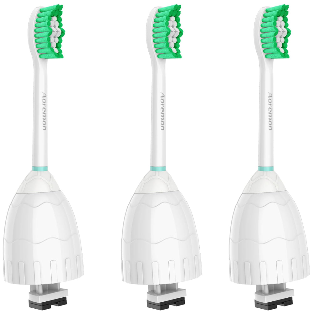 Aoremon Philips Sonicare replacement heads green 8-pack - front view