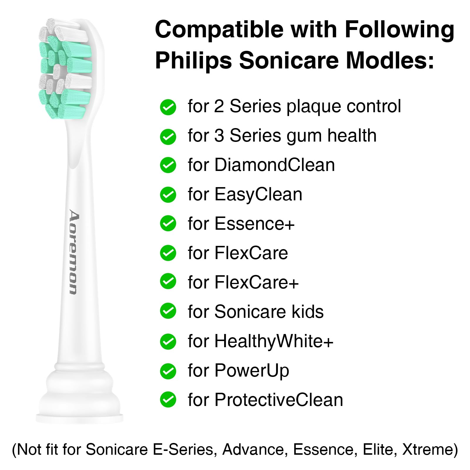 Six replacement heads for Philips Sonicare