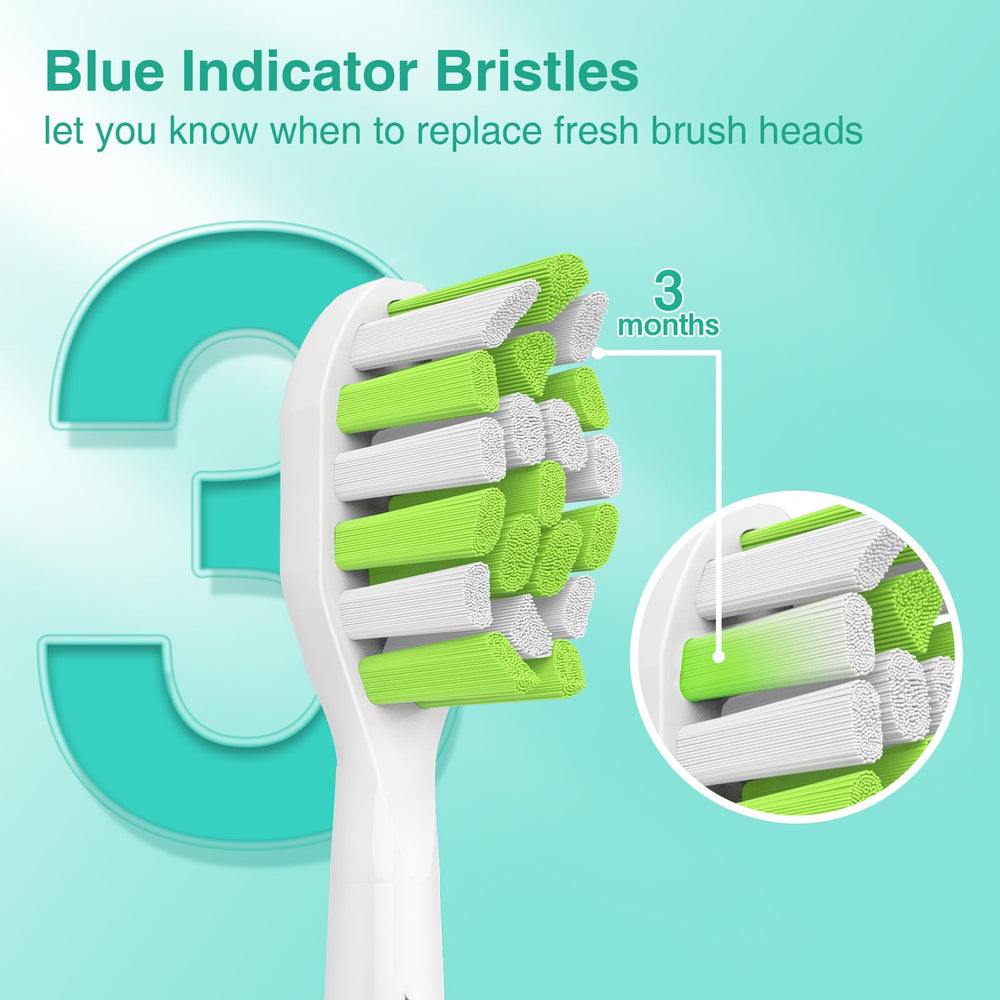 Fade-to-blue smart replacement indicator on Aoremon replacement heads