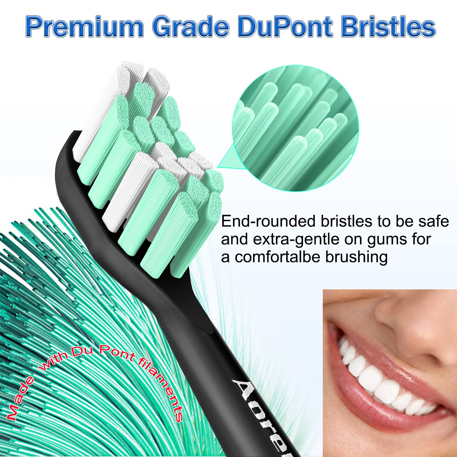 Advanced bristle planting technology prevents shedding