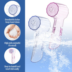 Toothbrush cover securely fitted on an Oral-B round brush head