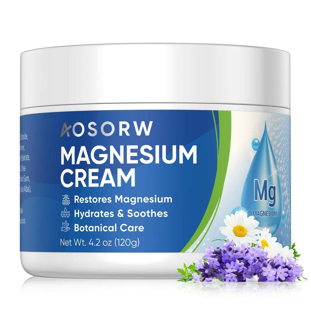 Paraben-free, travel-ready packaging of AOSORW magnesium sleep cream