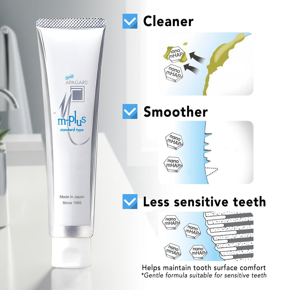 APAGARD M-Plus toothpaste with mild mint flavor