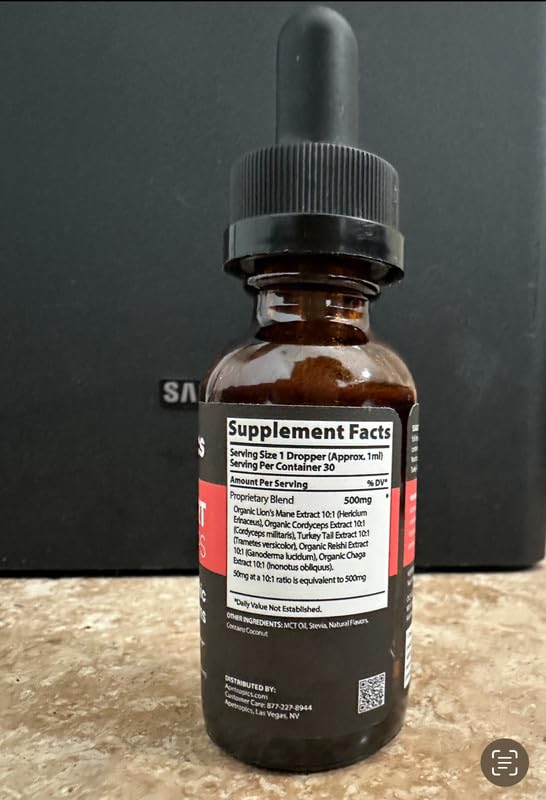 Dropper releasing tincture for serving