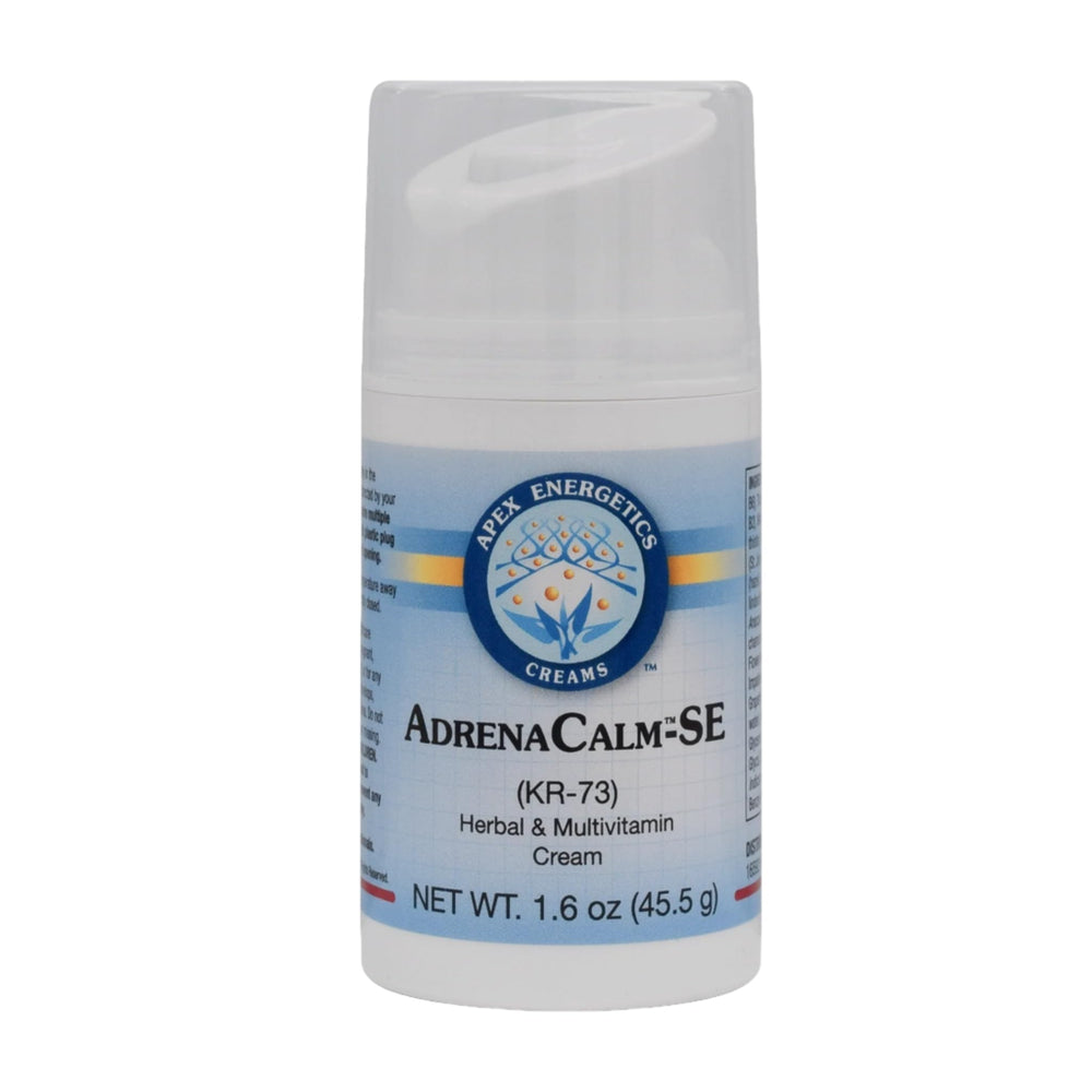 Apex Energetics AdrenaCalm SE bottle with pump for precise daily application