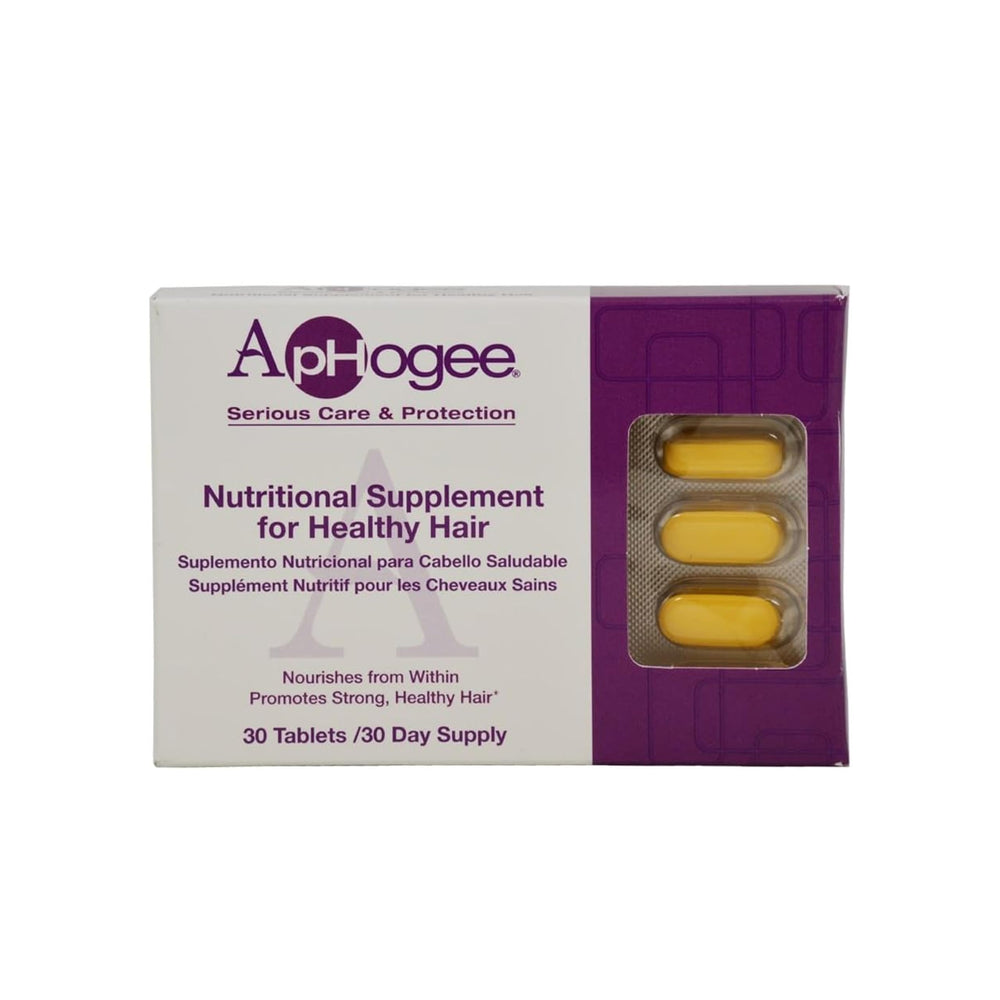Close-up of ApHogee vitamin supplement tablets