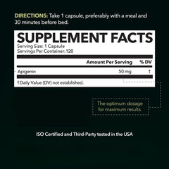 Close-up of liposomal apigenin capsule