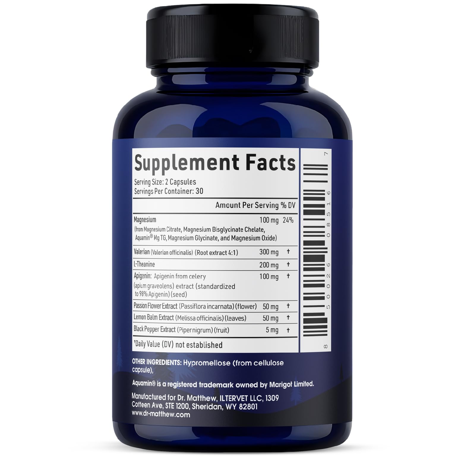 Graphic showing recommended use: 30–60 minutes before bed