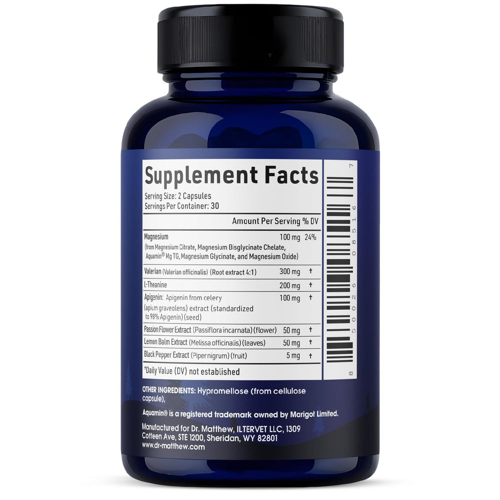 Graphic showing recommended use: 30–60 minutes before bed