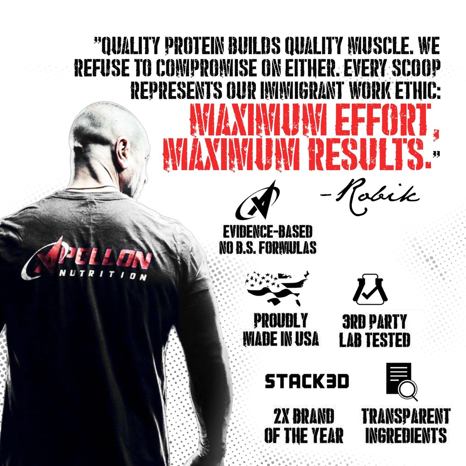 Apollon Nutrition Formula X micellar casein swirl in glass for slow-digesting nourishment.