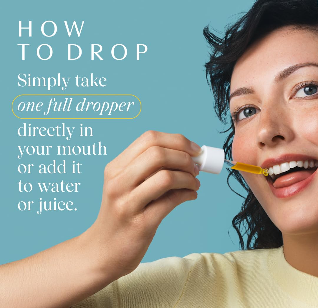 Yellow tincture color visible in bottle cap