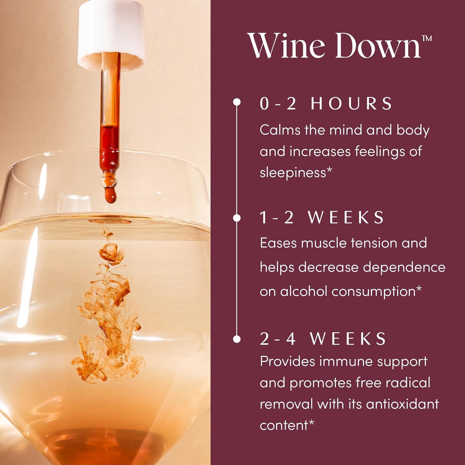 Dropper dispensing herbal liquid under the tongue