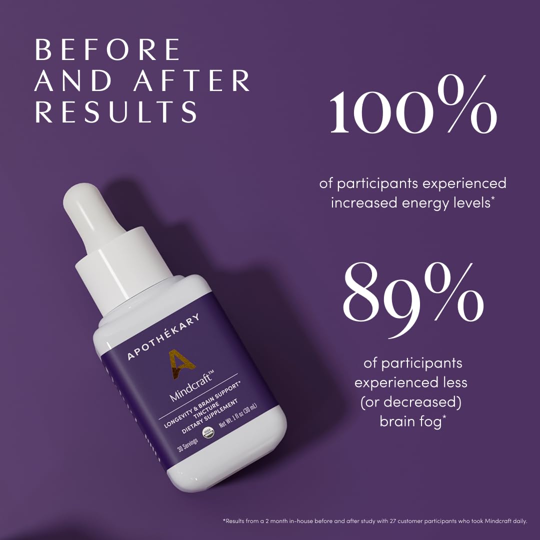 Bacopa and Cordyceps herbs with Mindcraft bottle